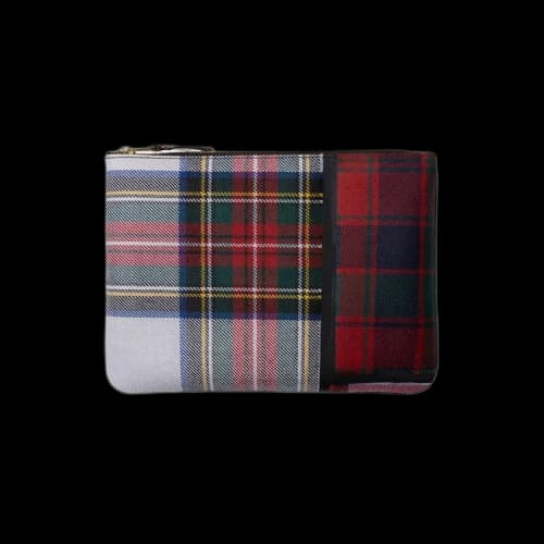 Comme des Garçons Tartan Patchwork Wallet 'Red'