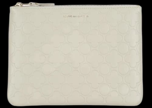 Comme des Garcons SA510EB Classic Embossed B Wallet Off-White