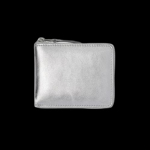 Comme des Garçons Wallet Gold Line U Zipper Wallet 'Silver'