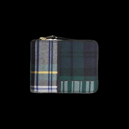 Comme des Garçons Wallet Tartan Patchwork Group Wallet 'Green'