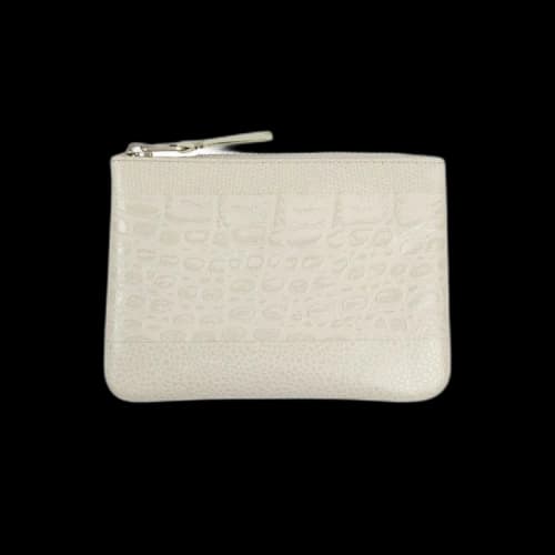 Comme des Garçons Reptile Leather Patchwork Wallet Pouch 'Grey'