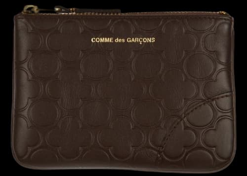 Comme des Garcons SA810EB Classic Embossed B Wallet Brown