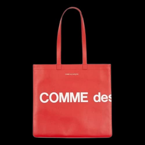 Comme des Garçons Wallet Huge Logo Tote 'Red'