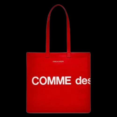 Comme des Garçons Wallet Huge Logo Tote Bag 'Red'