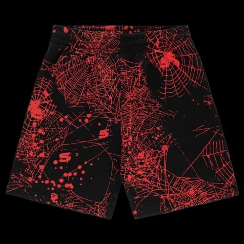 Sp5der Aop Web V2 Sweatshort 'Black'