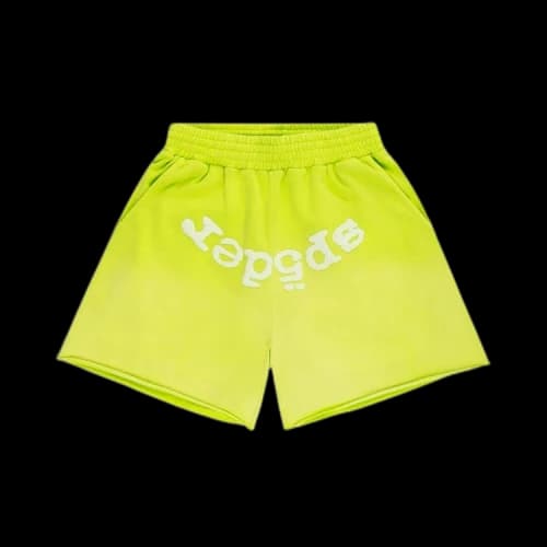 Sp5der Og Web V2 Sweatshort 'Acid Green'