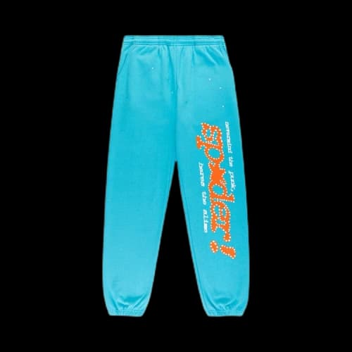 Sp5der Punk V2 Sweatpant 'Cyan'