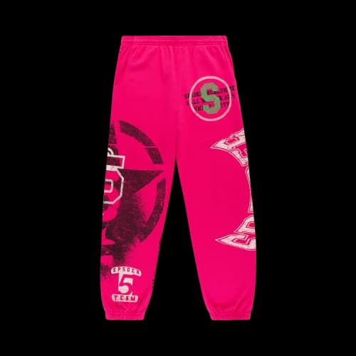Sp5der Stencil Sweatpant 'Pink'