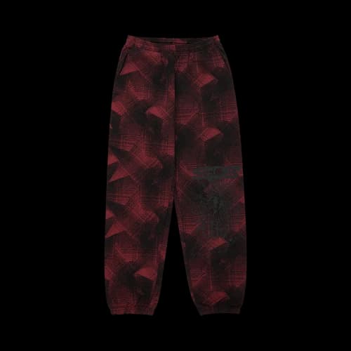 Sp5der Plaid Splatt Sweatpant 'Black'