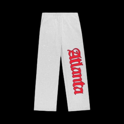 Sp5der Atlanta Wide Leg Sweatpant 'Heather Grey'