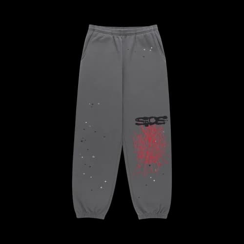 Sp5der Splat Punk Sweatpant 'Slate'