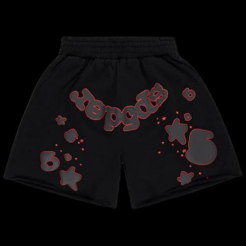Sp5der Beluga Outline Sweatshort 'Black'