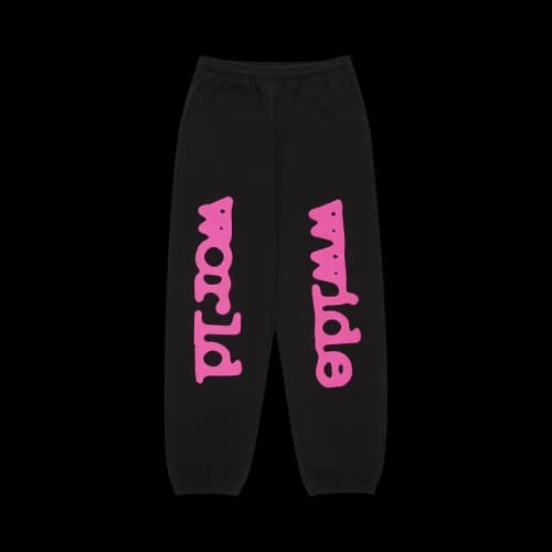 Sp5der Beluga Angel Number Sweatpant Black