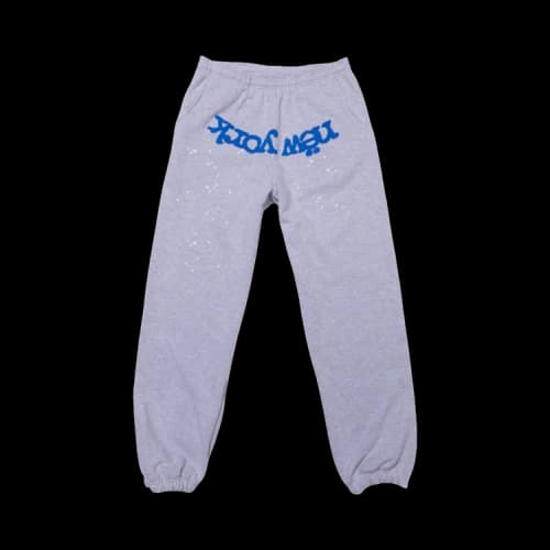 Sp5der OG Web V2 Knicks Home Sweatpants 'Grey'