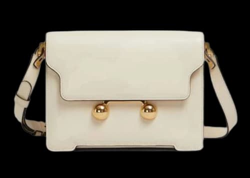Marni Botrsa Trunkaroo Medium Shoulder Bag Ecru