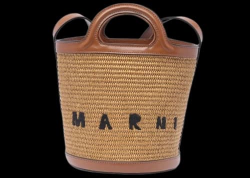 Marni Tropicalia Bucket Bag Brown