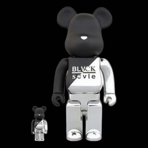 Bearbrick Blvck Scvle x CLS x BE@RBRICK Silver Black 100%+400%