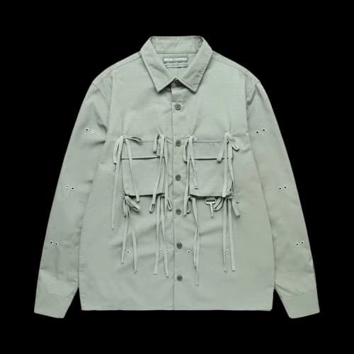 Reese Cooper Modular Pocket Ripstop Shirt 'Olive'