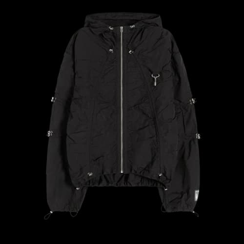 Reese Cooper Cinched Nylon Hooded Jacket 'Black'