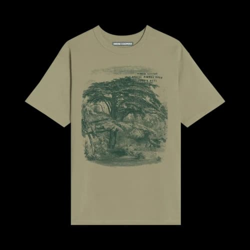 Reese Cooper Tree Sketch T-Shirt 'Khaki'