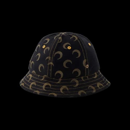 Marine Serre Denim Bell Hat 'Black'