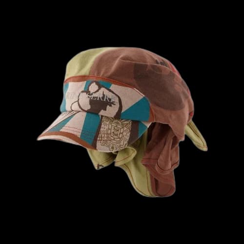 Marine Serre Graphic T-Shirts Veiled Cap 'Green'