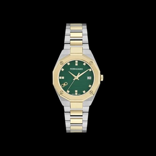 Ferragamo Edge Diamond Watch 'Two Tone'