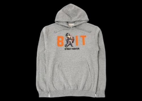 BAIT x Street Fighter 6 Ryu Men Hoodie Gray
