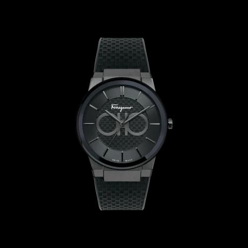 Ferragamo Sapphire Watch 'Black'