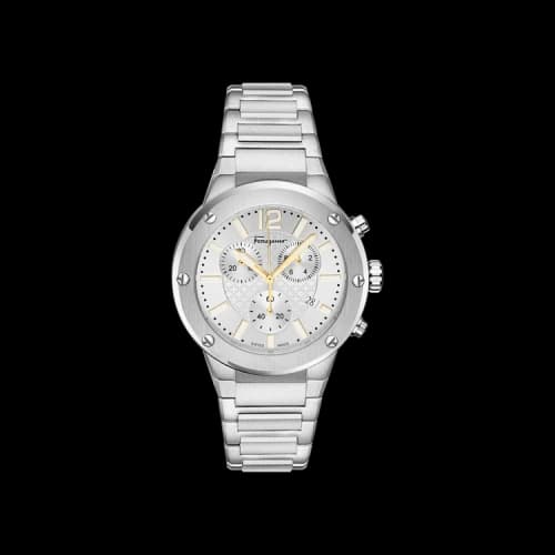 Ferragamo F-80 Chrono Bracelet Watch 'Stainless Steel'