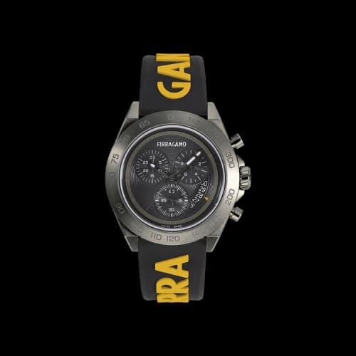 Ferragamo Urban Chrono Silicone Watch 'Gun'