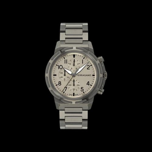Ferragamo Sport Chrono Bracelet Watch 'Gun'