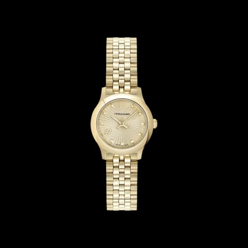Ferragamo Duo Mini Diamond Watch 'Gold'