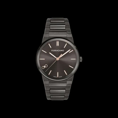 Ferragamo Infinity Sapphire Bracelet Watch 'Gun'
