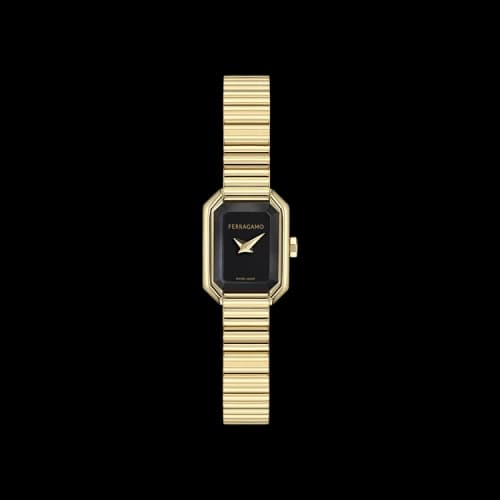 Ferragamo Crystal Petite Bracelet Watch 'Gold'