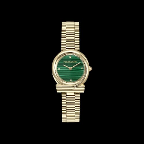 Ferragamo Gancini Twisted Bracelet Watch 'Gold'