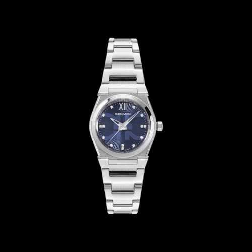 Ferragamo Vega Holiday Capsule Diamond Watch 'Stainless Steel'