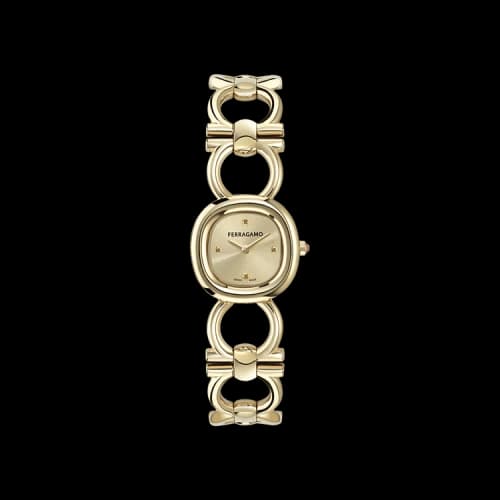 Ferragamo Double Gancini Bracelet Watch 'Gold'
