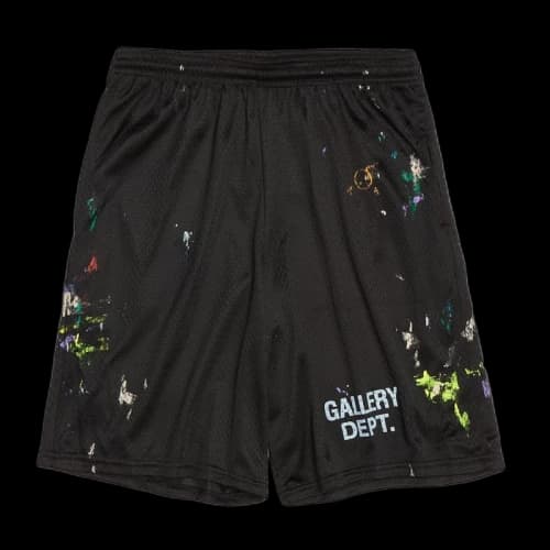 Gallery Dept. Studio Gym Paint Shorts Black