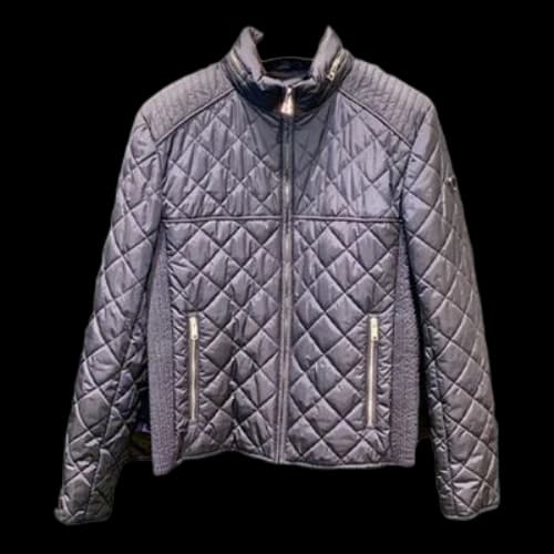 PRADA Plaid Stand Collar Jacket Blue