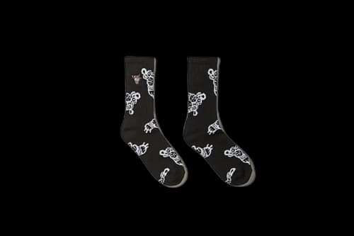 SOULGOODS Full Tiger Allover Socks Black