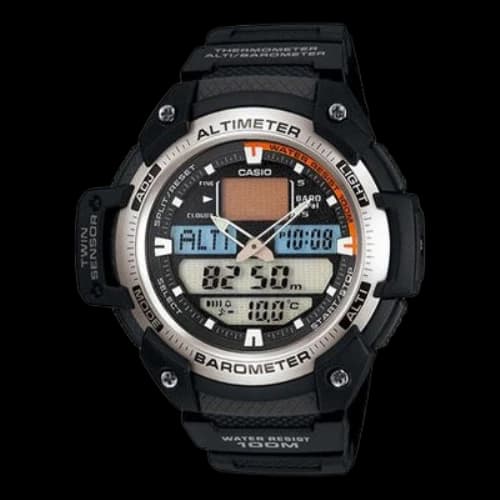 CASIO Male OUTGEAR Japan / South Korea Fashion Sports Black Analog/Digital Combo