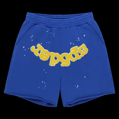 Sp5der Varsity Web Sweatshort 'Blue'