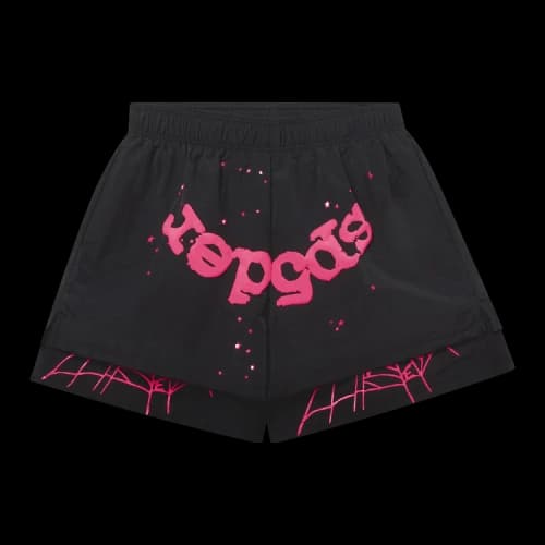 Sp5der OG Web Double Layer Short 'Black'