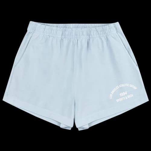 Sporty & Rich LA Athletic Group Disco Shorts 'China Blue/White'