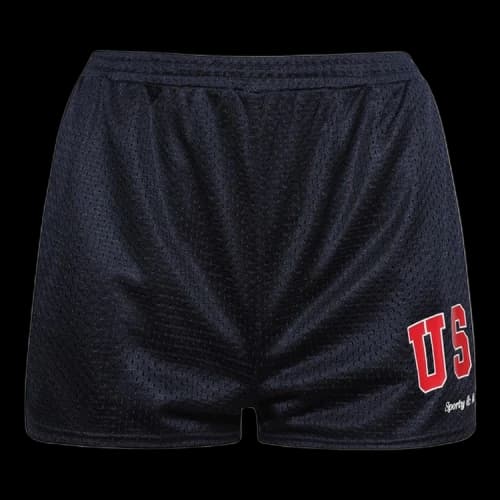 Sporty & Rich USA Mesh Disco Short 'Navy/Sports Red/White'
