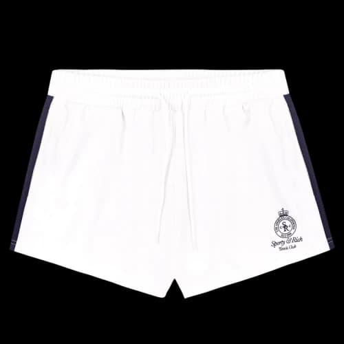 Sporty & Rich Crown Tennis Roller Short 'White'