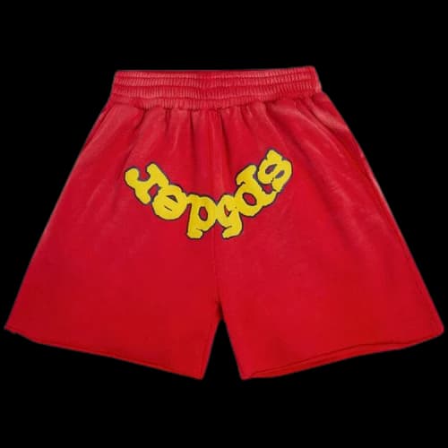 Sp5der OG Logo Sweatshort 'Red'