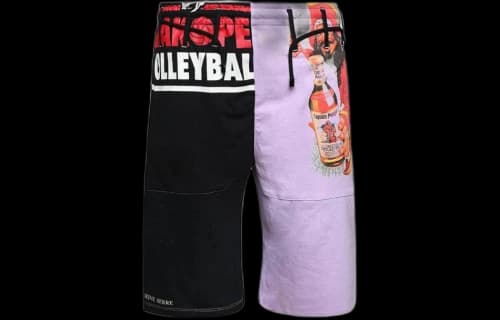 Marine Serre Regenerated T-Shirts Graphic Short 'Lilac Breeze'