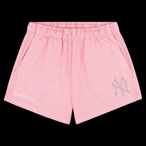 Sporty & Rich Yankees Krystal Disco Short 'Candy/White'